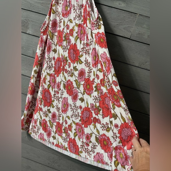 NWT Steve Madden Ada Swing Floral Shift Mini Dress in Vintage Floral Sz L Fall - Picture 8 of 12